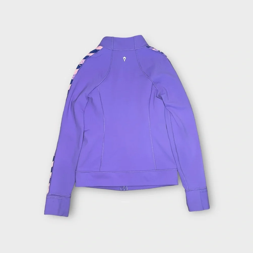 Ivivva By Lululemon Pink & Lavender Perfect Your Practice Jacket